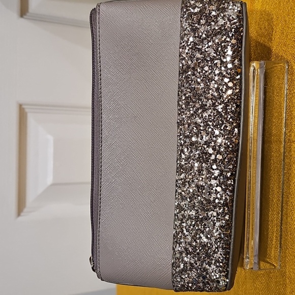 Kate Spade Little Shiloh All That Glitters Cosmetic Make-up Bag - Taupe … - Picture 2 of 12